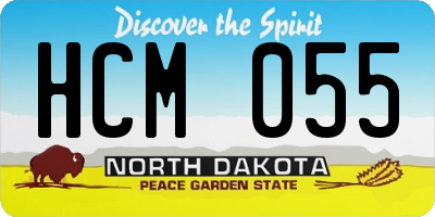 ND license plate HCM055