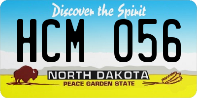 ND license plate HCM056