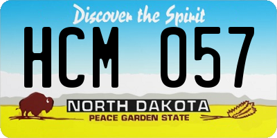 ND license plate HCM057