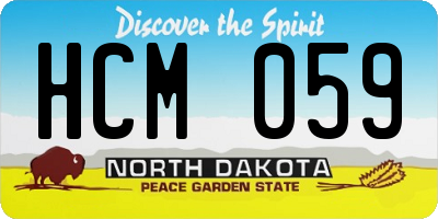 ND license plate HCM059