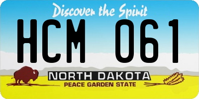 ND license plate HCM061