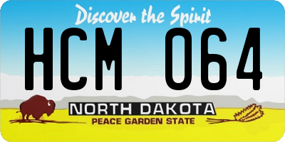 ND license plate HCM064