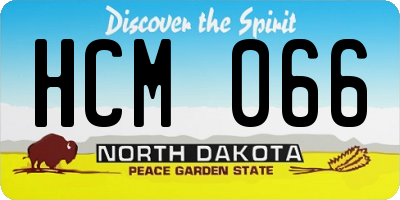 ND license plate HCM066