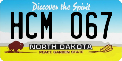 ND license plate HCM067