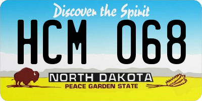 ND license plate HCM068