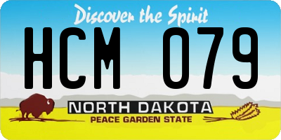 ND license plate HCM079