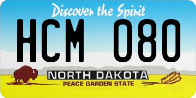 ND license plate HCM080