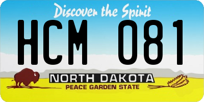 ND license plate HCM081