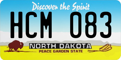 ND license plate HCM083