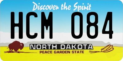 ND license plate HCM084