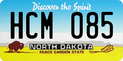 ND license plate HCM085