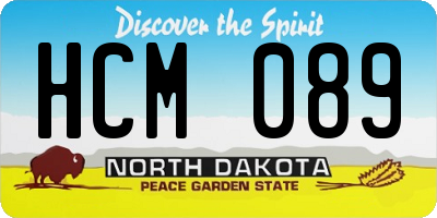 ND license plate HCM089