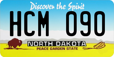 ND license plate HCM090