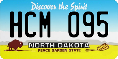 ND license plate HCM095