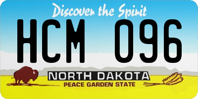 ND license plate HCM096