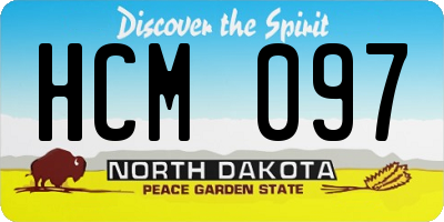 ND license plate HCM097