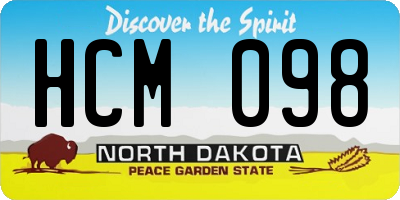 ND license plate HCM098