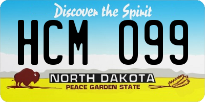 ND license plate HCM099