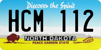 ND license plate HCM112