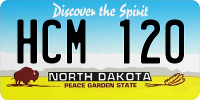 ND license plate HCM120