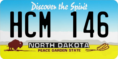 ND license plate HCM146