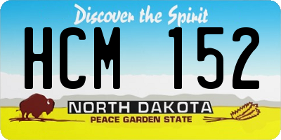 ND license plate HCM152