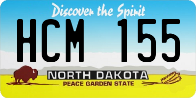 ND license plate HCM155