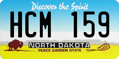 ND license plate HCM159