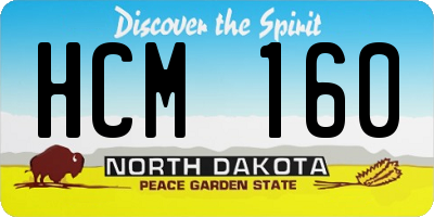 ND license plate HCM160