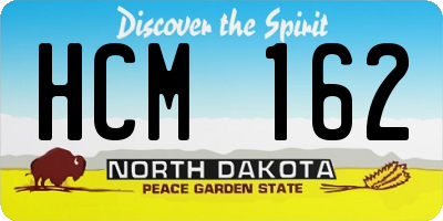 ND license plate HCM162