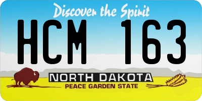 ND license plate HCM163