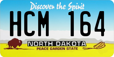 ND license plate HCM164