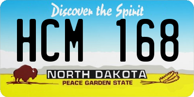 ND license plate HCM168