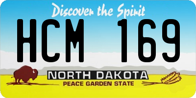 ND license plate HCM169