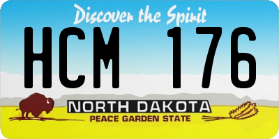 ND license plate HCM176