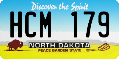 ND license plate HCM179