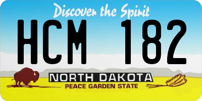 ND license plate HCM182