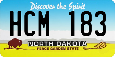 ND license plate HCM183