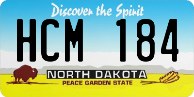 ND license plate HCM184