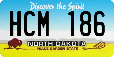 ND license plate HCM186