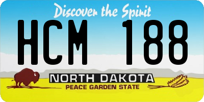 ND license plate HCM188