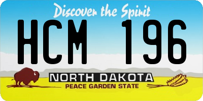 ND license plate HCM196