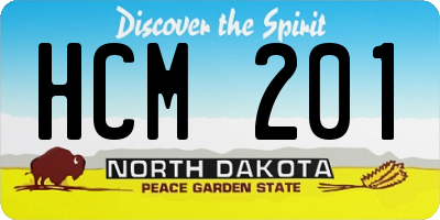 ND license plate HCM201