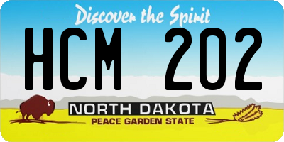 ND license plate HCM202