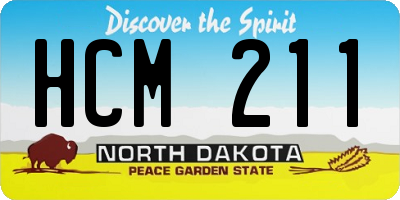 ND license plate HCM211