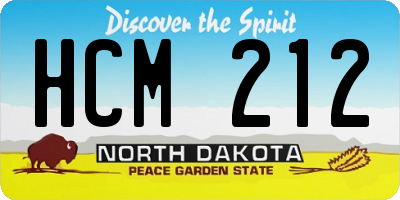 ND license plate HCM212