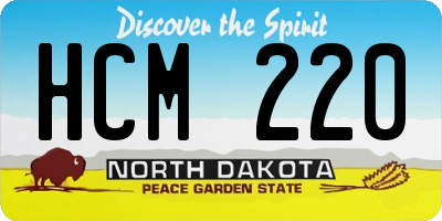 ND license plate HCM220