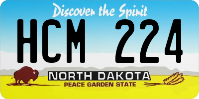 ND license plate HCM224