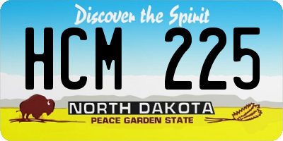 ND license plate HCM225