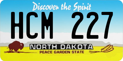 ND license plate HCM227